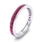 Medium Channel-Set Ruby Ring (1.83 CTW) Perspective View