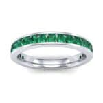 Medium Channel-Set Emerald Ring (1.83 CTW) Top Dynamic View