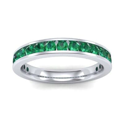 Medium Channel-Set Emerald Ring (1.83 CTW) Top Dynamic View