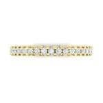Extra-Thin Square Shared Prong Diamond Ring (0.18 CTW) Top Flat View