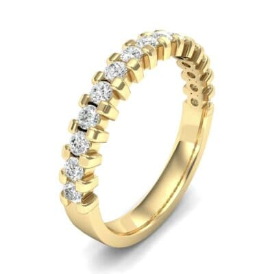 Square Shared Prong Diamond Ring (0.45 CTW) Perspective View