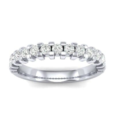 Square Shared Prong Diamond Ring (0.45 CTW) Top Dynamic View