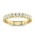 Square Shared Prong Diamond Ring (0.45 CTW) Top Dynamic View