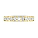 Square Shared Prong Diamond Ring (0.45 CTW) Top Flat View