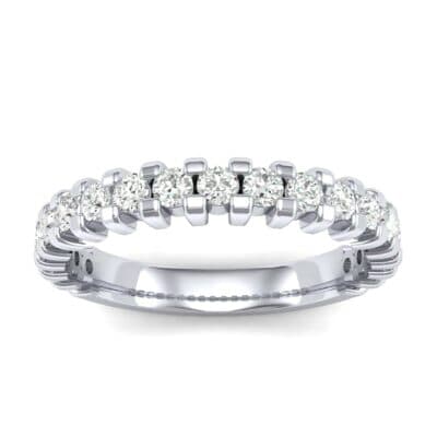 Square Shared Prong Diamond Ring (0.57 CTW) Top Dynamic View