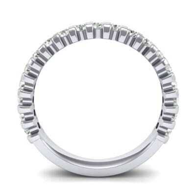 Square Shared Prong Diamond Ring (0.57 CTW) Side View