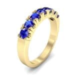 Seven-Stone Blue Sapphire Ring (1.12 CTW) Perspective View