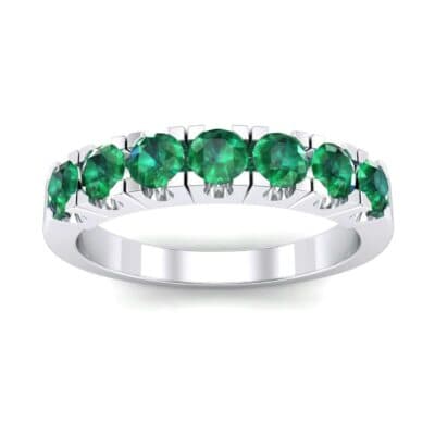 Seven-Stone Emerald Ring (1.12 CTW) Top Dynamic View