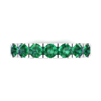 Seven-Stone Emerald Ring (1.12 CTW) Top Flat View