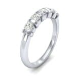 Round Bar-Set Five-Stone Diamond Ring (0.55 CTW) Perspective View