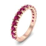 Square Prong Ruby Ring (1.26 CTW) Perspective View