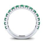 Square Prong Emerald Ring (1.26 CTW) Side View