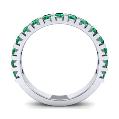 Square Prong Emerald Ring (1.26 CTW) Side View