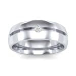 Grooved Five-Stone Diamond Ring (0.23 CTW) Top Dynamic View