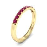 Thin Surface Prong Set Ruby Ring (0.46 CTW) Perspective View