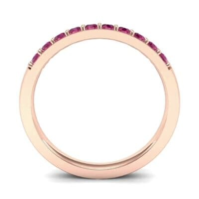 Thin Surface Prong Set Ruby Ring (0.46 CTW) Side View