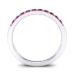 Thin Surface Prong Set Ruby Ring (0.46 CTW) Side View