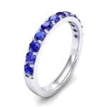 Surface Prong Set Blue Sapphire Ring (0.82 CTW) Perspective View