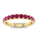 Surface Prong Set Ruby Ring (0.82 CTW) Top Dynamic View