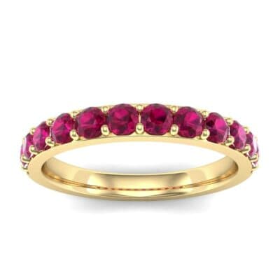 Surface Prong Set Ruby Ring (0.82 CTW) Top Dynamic View
