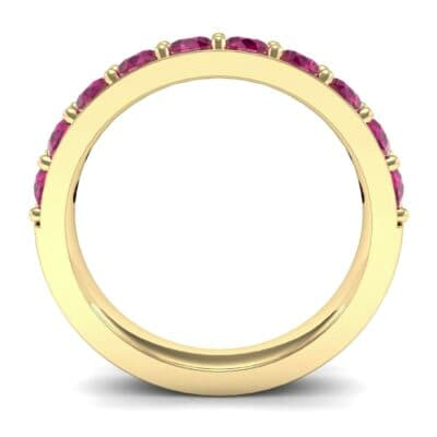 Wide Surface Prong Set Ruby Ring (1.19 CTW) Side View