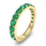 Wide Surface Prong Set Emerald Ring (1.67 CTW) Perspective View