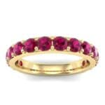 Wide Surface Prong Set Ruby Ring (1.67 CTW) Top Dynamic View