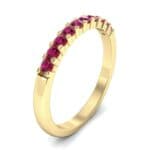 Thin Shared Prong Ruby Ring (0.46 CTW) Perspective View