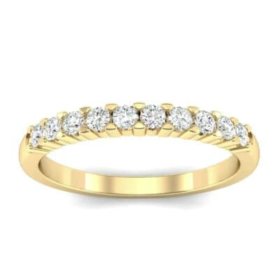 Thin Shared Prong Diamond Ring (0.25 CTW) Top Dynamic View