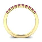 Thin Shared Prong Ruby Ring (0.46 CTW) Side View