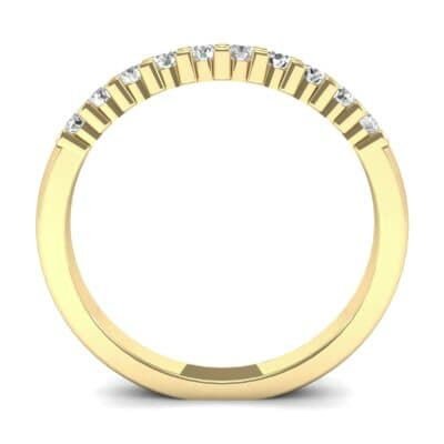 Thin Shared Prong Diamond Ring (0.25 CTW) Side View