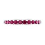 Thin Shared Prong Ruby Ring (0.46 CTW) Top Flat View