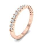 Thin Shared Prong Diamond Ring (0.38 CTW) Perspective View