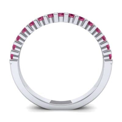 Thin Shared Prong Ruby Ring (0.69 CTW) Side View