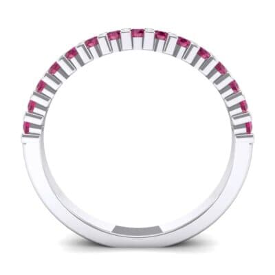 Thin Shared Prong Ruby Ring (0.69 CTW) Side View
