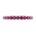Thin Shared Prong Ruby Ring (0.69 CTW) Top Flat View
