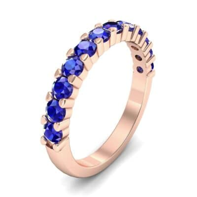 Shared Prong Blue Sapphire Ring (1.01 CTW) Perspective View