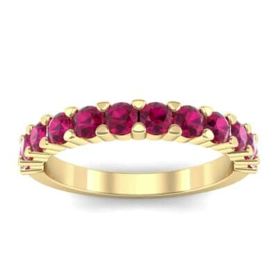 Shared Prong Ruby Ring (1.01 CTW) Top Dynamic View