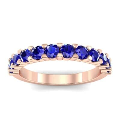 Shared Prong Blue Sapphire Ring (1.01 CTW) Top Dynamic View