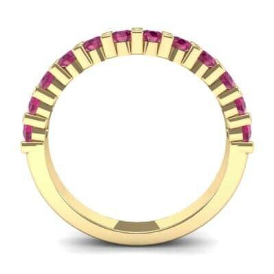 Shared Prong Ruby Ring (1.01 CTW) Side View