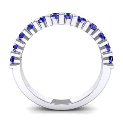 Shared Prong Blue Sapphire Ring (1.01 CTW) Side View
