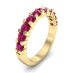 Wide Shared Prong Ruby Ring (1.37 CTW) Perspective View