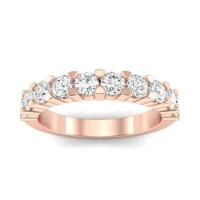 Wide Shared Prong Diamond Ring (1 CTW) Top Dynamic View