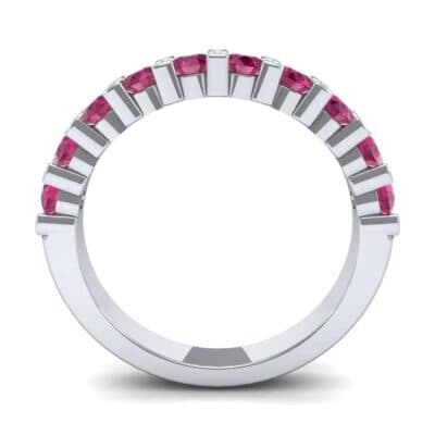 Wide Shared Prong Ruby Ring (1.37 CTW) Side View