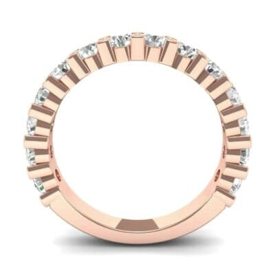 Wide Shared Prong Diamond Ring (1.4 CTW) Side View