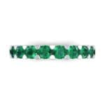Wide Shared Prong Emerald Ring (1.92 CTW) Top Flat View