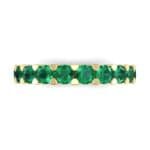 Wide Shared Prong Emerald Ring (1.92 CTW) Top Flat View