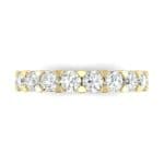 Wide Shared Prong Diamond Ring (1.4 CTW) Top Flat View