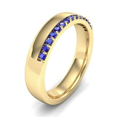 Illusion-Set Blue Sapphire Ring (0.21 CTW) Perspective View