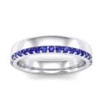 Illusion-Set Blue Sapphire Ring (0.3 CTW) Top Dynamic View